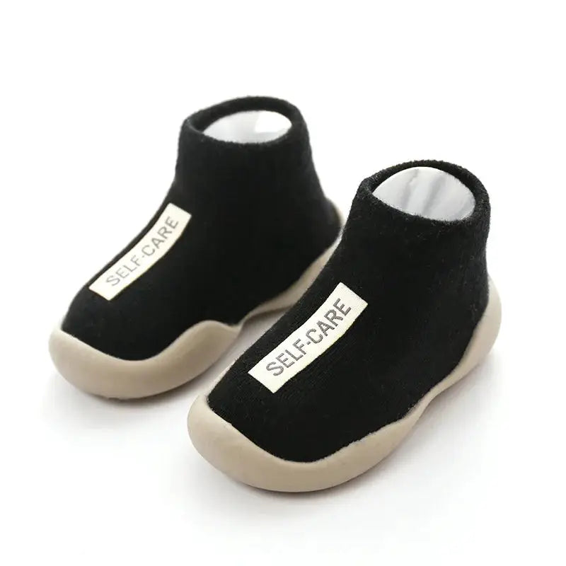 Baby Shoes Toddler First Walkers Infant Knit Booties With Rubber Soft Non Slip Sole Casual Shoes Boys Girls