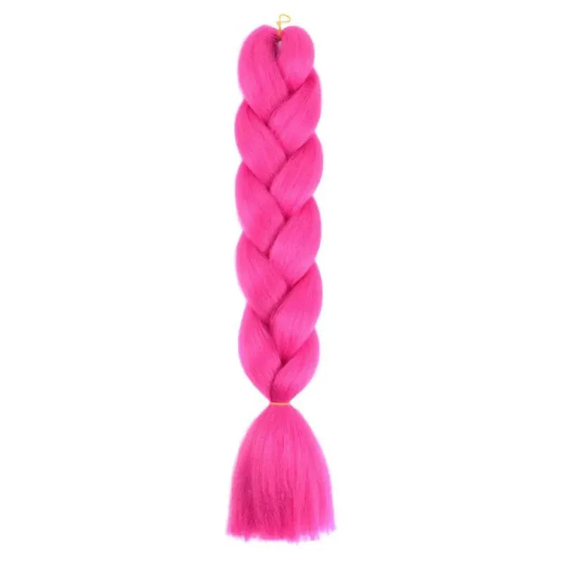 24 Inch Synthetic Long Box Braiding Hair Extensions Yaki Straight Texture For Women Dreadlocks