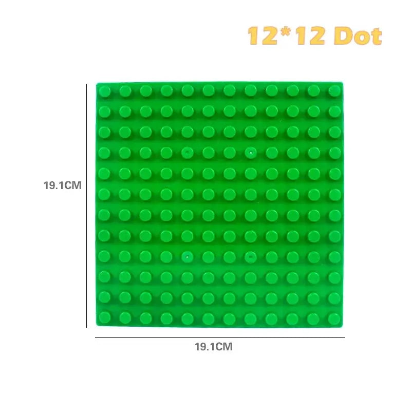 9 Sizes Big Building Plastic Blocks Base Plates Compatible With Large Bricks And Assembly Figures For Kids Toys