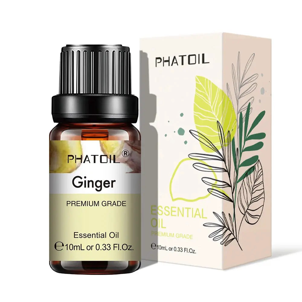 PHATOIL 10ml Natural Plant Essential Oil Eucalyptus Lavender Bergamot Vanilla Peppermint For Diffuser