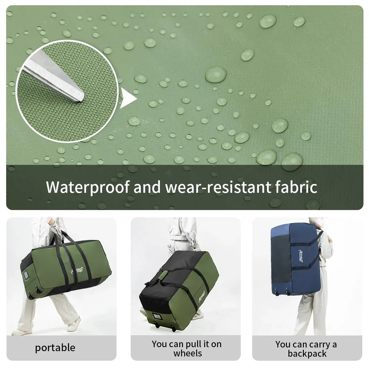 Oversized Large Capacity Outdoor Camping Storage Box On Wheels For Tent Gear And Picnic Supplies Travel Bag