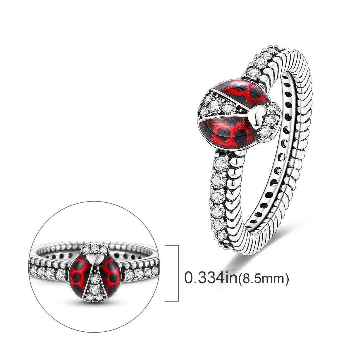 925 Silver Infinite Love Firefly Ring Original Design Zircon Ring For Women High Quality Wedding Jewelry Gift