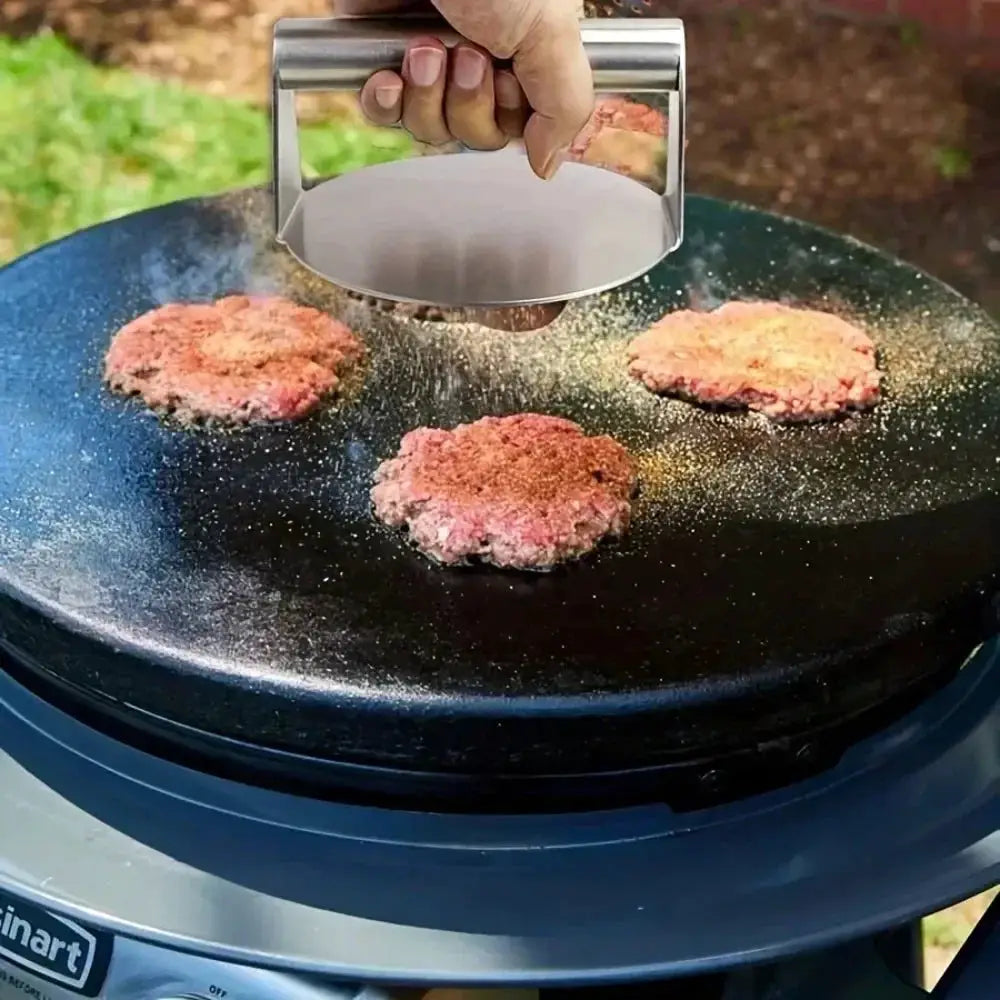 Stainless Steel Smash Burger Press Heavy Duty Patty Maker And Smasher Mold For BBQ Grilling Kitchen Non Stick