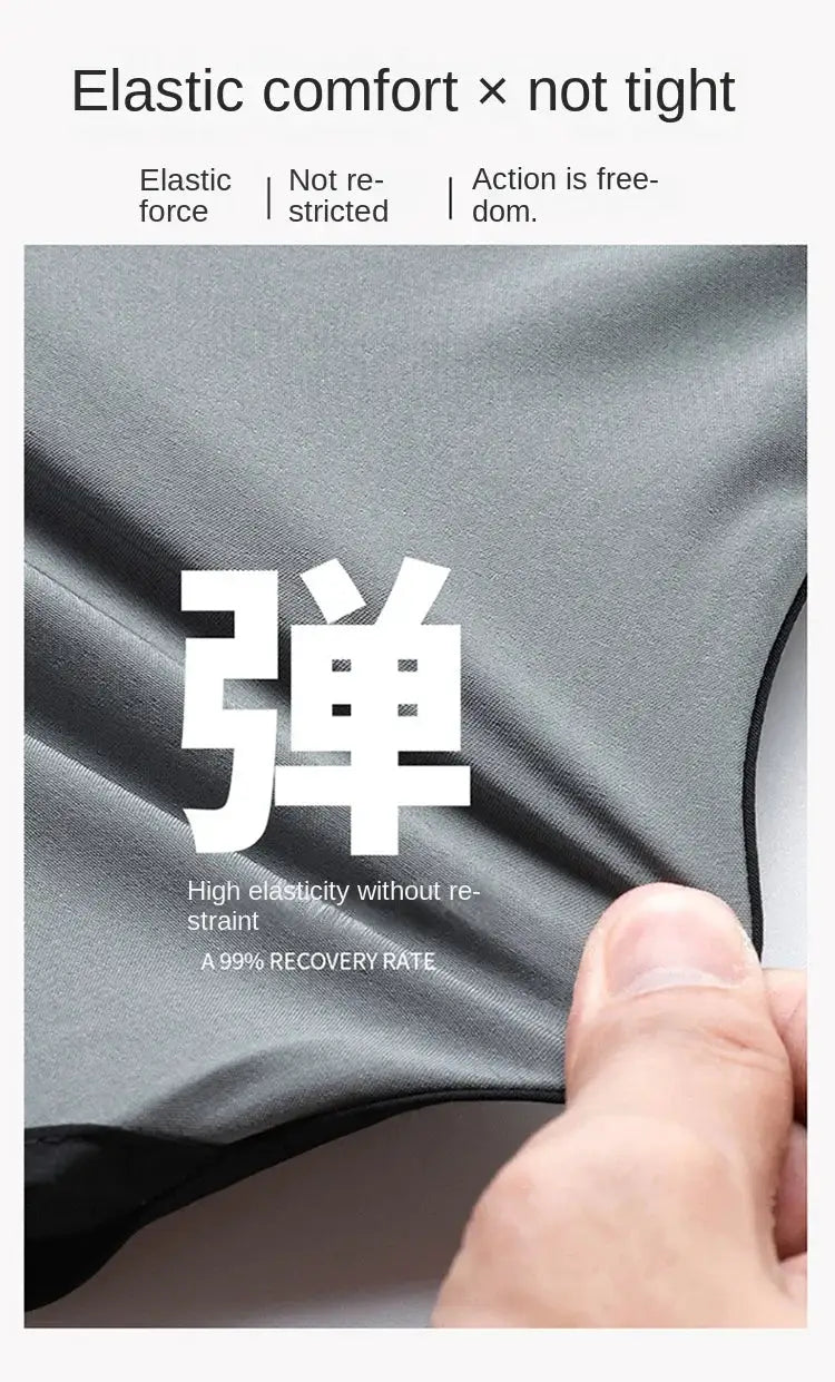 Two-piece quick-dry running shorts set for men and women in gray elastic fabric