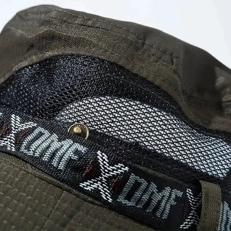 Bucket hat by Simples Market, black UV-protection wide brim with mesh interior