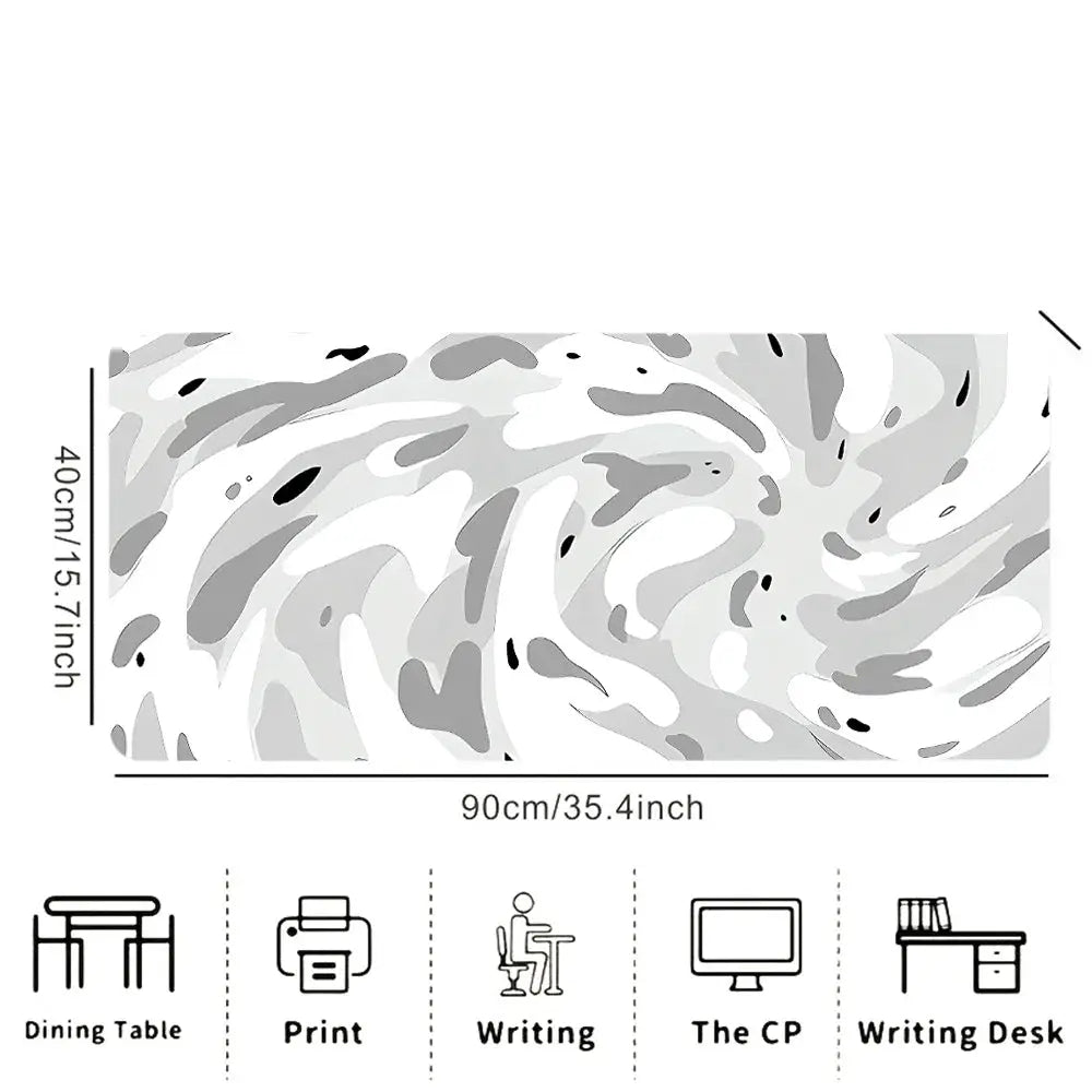Large Line Texture Mouse Pad With Durable Stitched Edges Non Slip Base For Office Gaming And Study