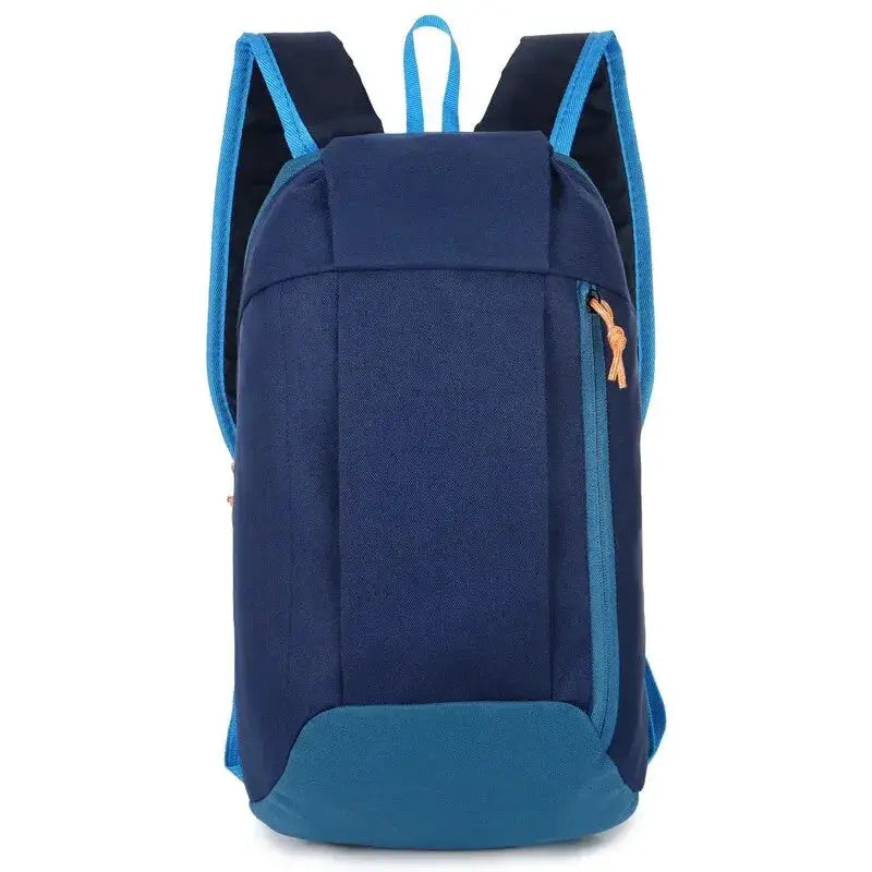 Simples Market outdoor lightweight small sports men's backpack in navy with blue zippers