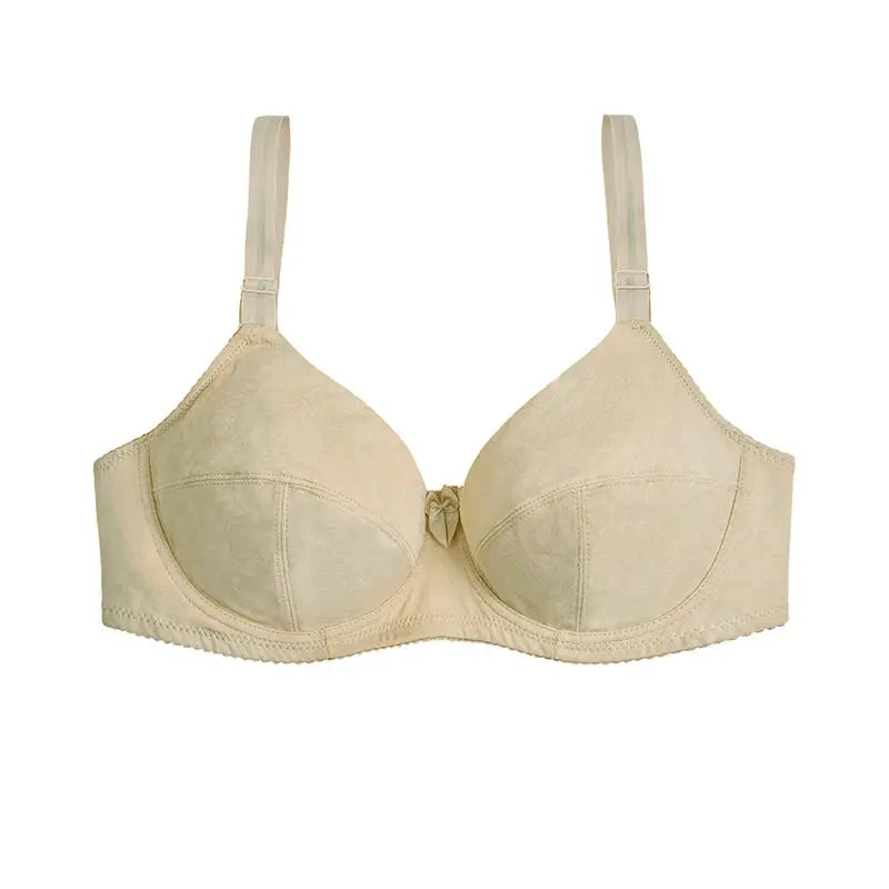 DEF cup bra by Simples Market in beige lace with bow detail