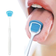 Soft Haired Silicone Tongue Scraper for Adults Reduces Bad Breath and Improves Oral Care