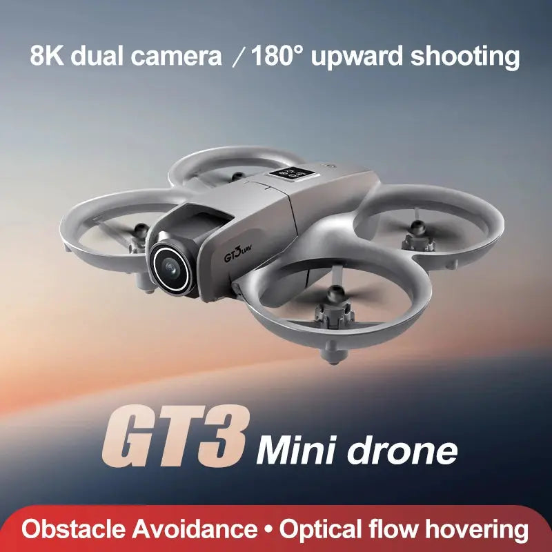 2025 GT3 RC Drone 8K Dual Camera 5G Obstacle Avoidance Pro HD Aerial Photography Quadcopter Remote Control Aircraft