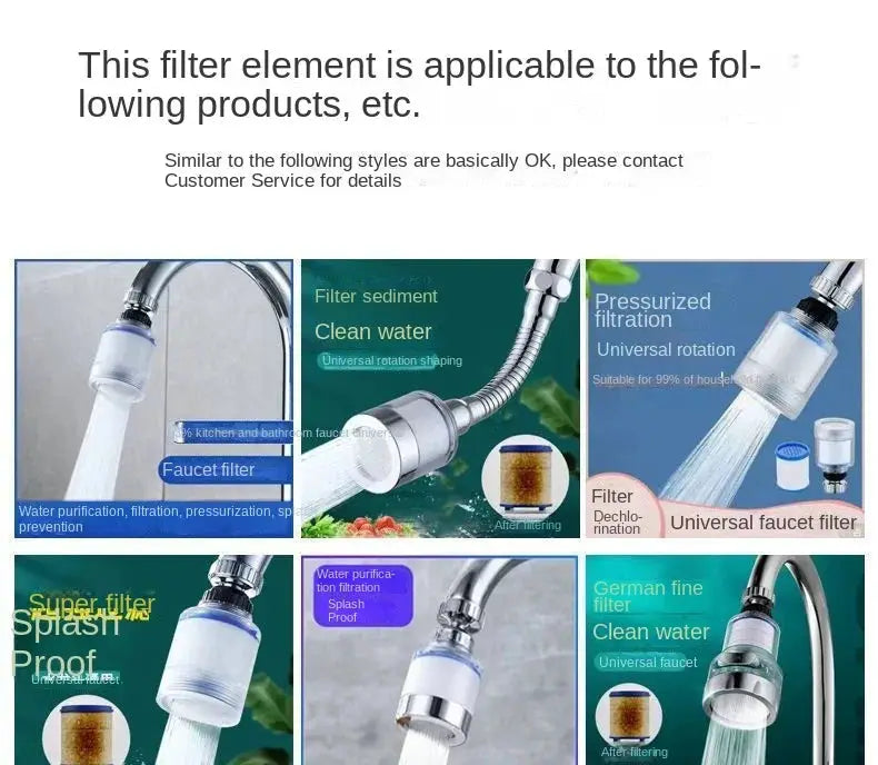 Faucet filter cartridge set, 30-pack with dual PP cotton filters for kitchen, bath and shower by Simples Market