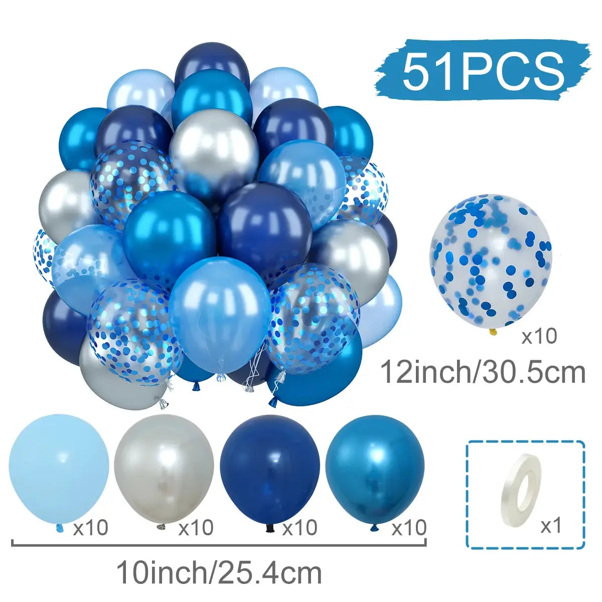 Metallic Pearl Latex Balloons Confetti Gold Set 31 36 37 51 101 Pcs For Birthday Weddings Baby Shower Decor