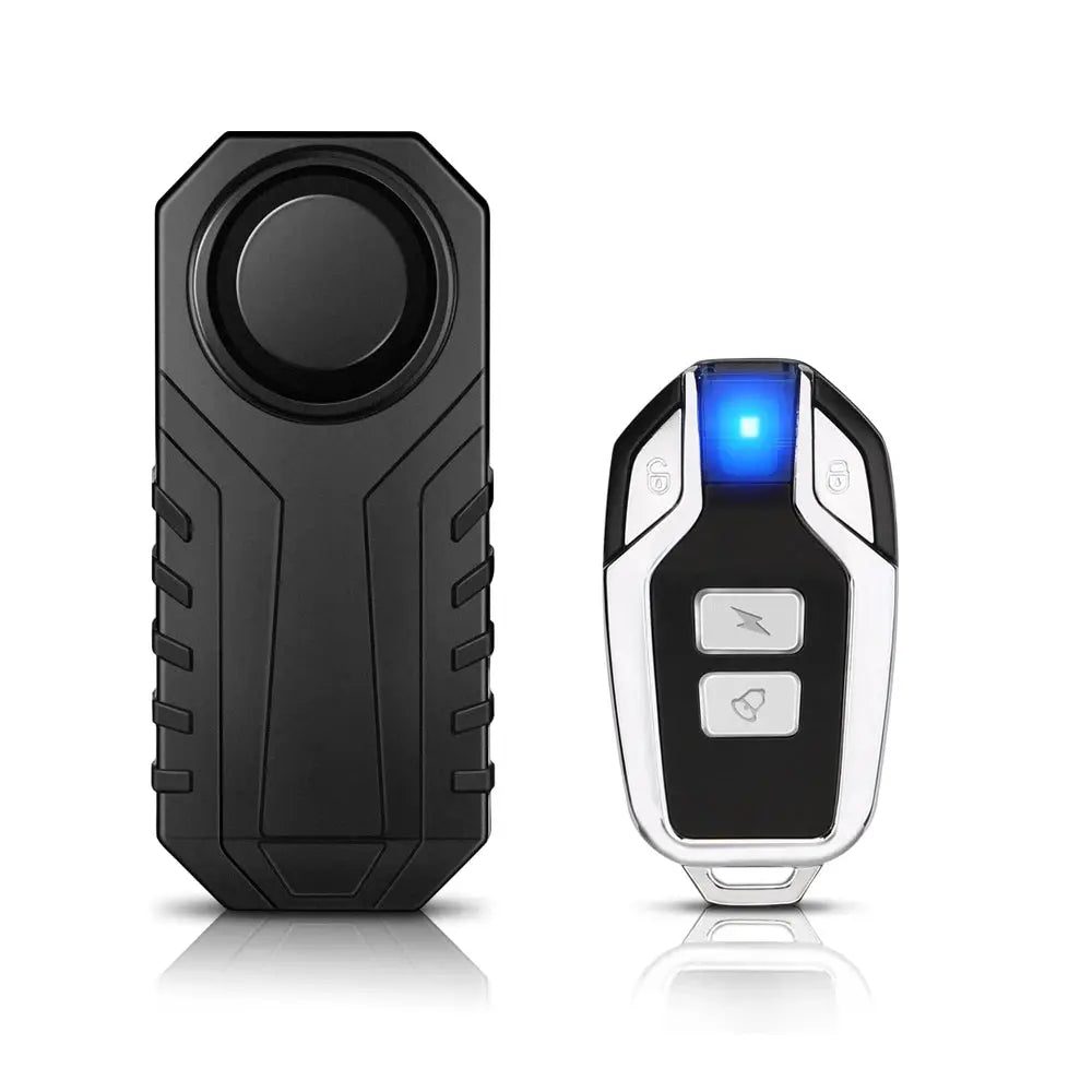 Randpow wireless anti-theft alarm with remote; rugged black waterproof 2-piece kit
