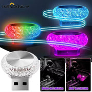 Colorful Portable USB Mini LED Ambient Light for Car Interior and Computer Atmosphere Lamp Plug and Play Night Light