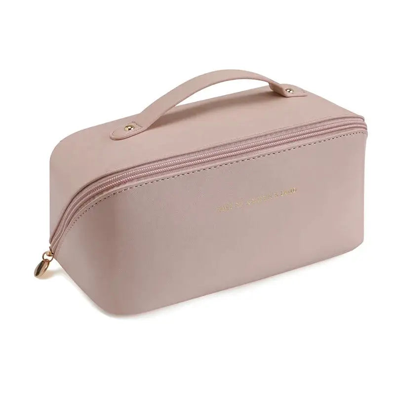 LuxeCase Cosmetics Storage Bag Waterproof Exterior Large Capacity for Effortless Travel Organization