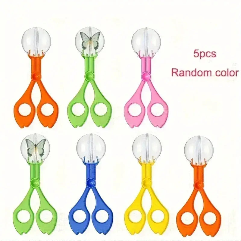 Simples Market Color Bubble Large Bead Clip bug catching scissors set, 7-piece assorted colors