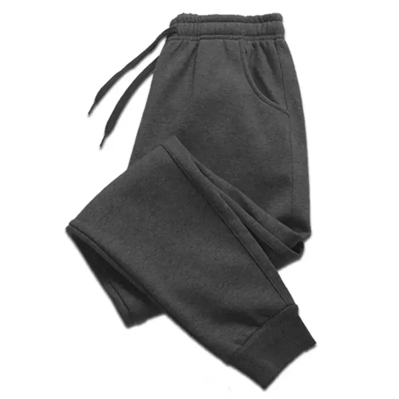 Men's fleece sweatpants in dark gray by Simples Market