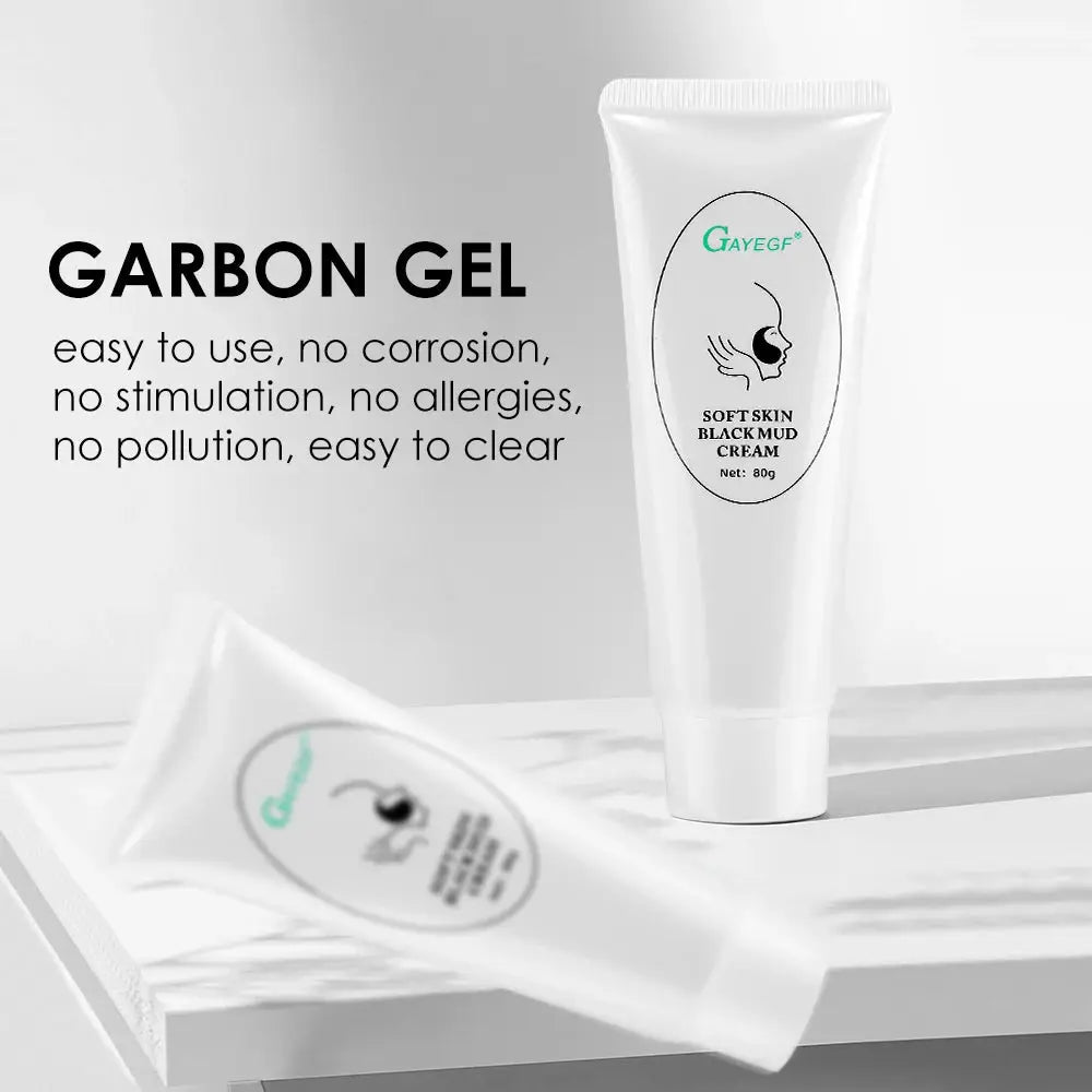 Carbon Gel Black Face Cream Mask For Deep Cleaning And Whitening With Laser And Nano Light Toner Skin Rejuvenation Tool