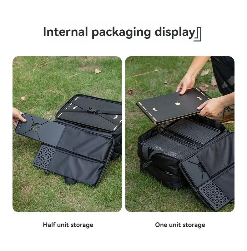 CAMPINGMOON BK-46 storage bag, black nylon by Simples Market, for IGT modules, half- and full-unit configs.