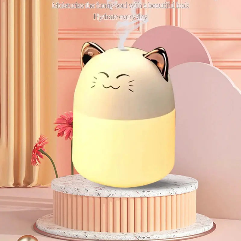 Cute Pet USB Mini Desk Humidifier For Office Home Room Humidification Quiet Mist