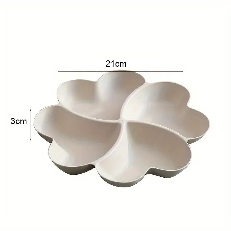 Heart Shaped Fruit Platter With Divided Tray And Storage Box