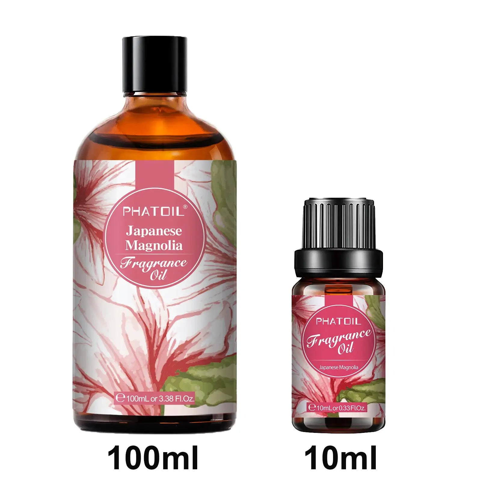 Phatoil Aromatherapy Fragrance Oil 10ml and 100ml Sea Breeze Japanese Magnolia Bubble Gum Baby Powder Angel Aroma Oil