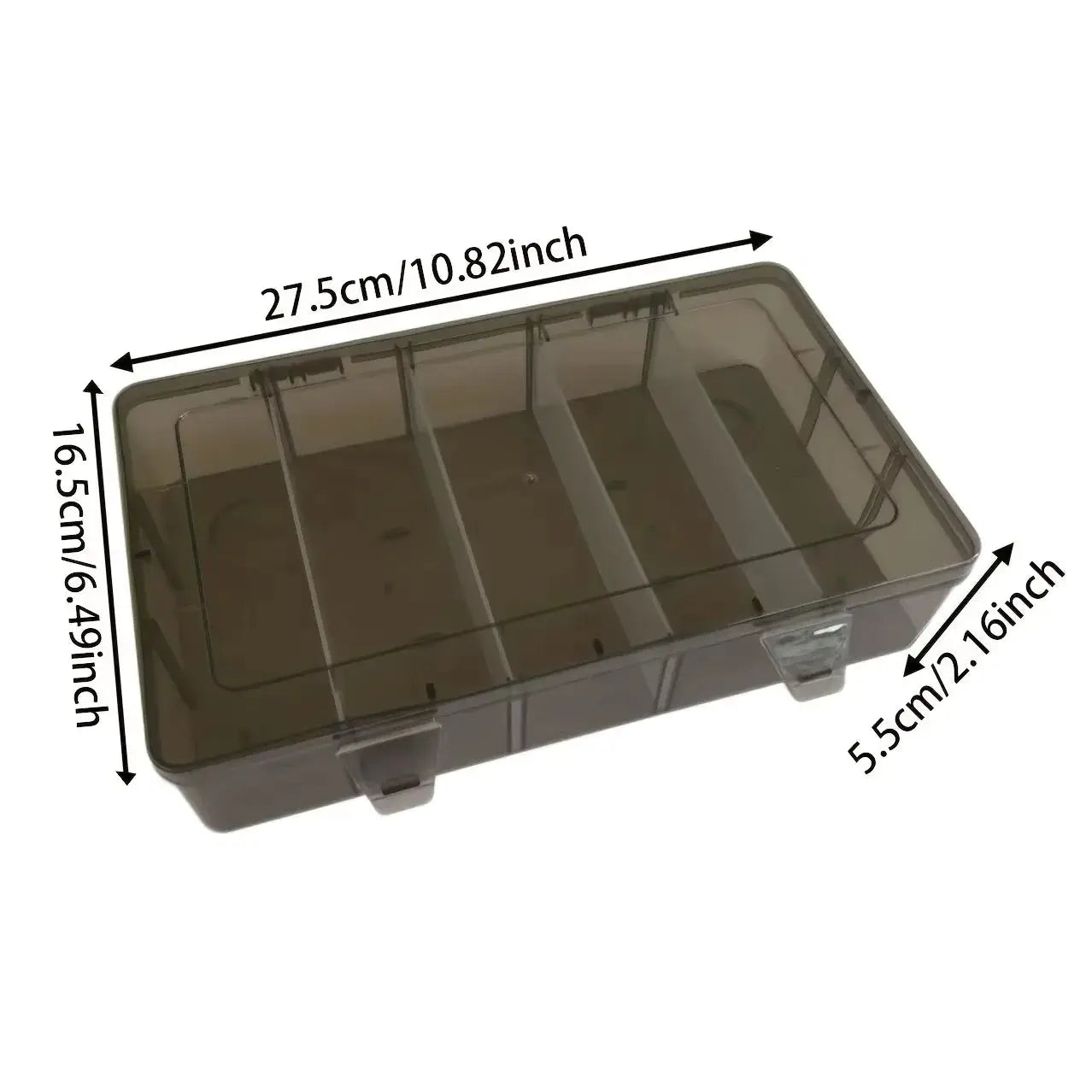 Simples Market 5-compartment transparent plastic tool organizer box for screws and accessories