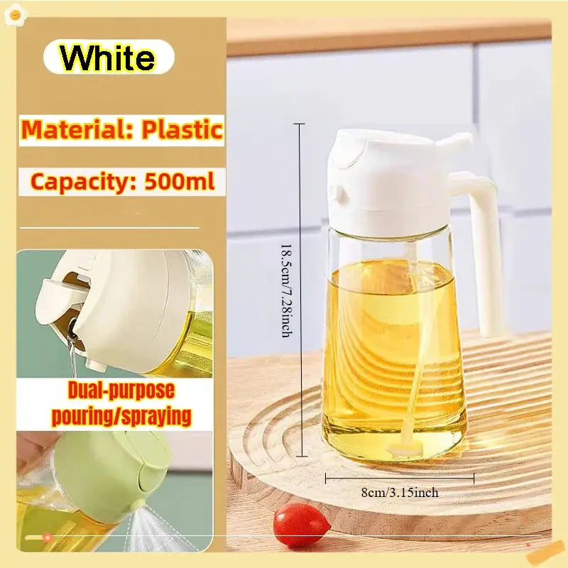 200 300 500 Milliliters Oil Spray Bottle For BBQ Cooking Olive Oil Sprayer Fine Mist Refillable Vinegar Compatible