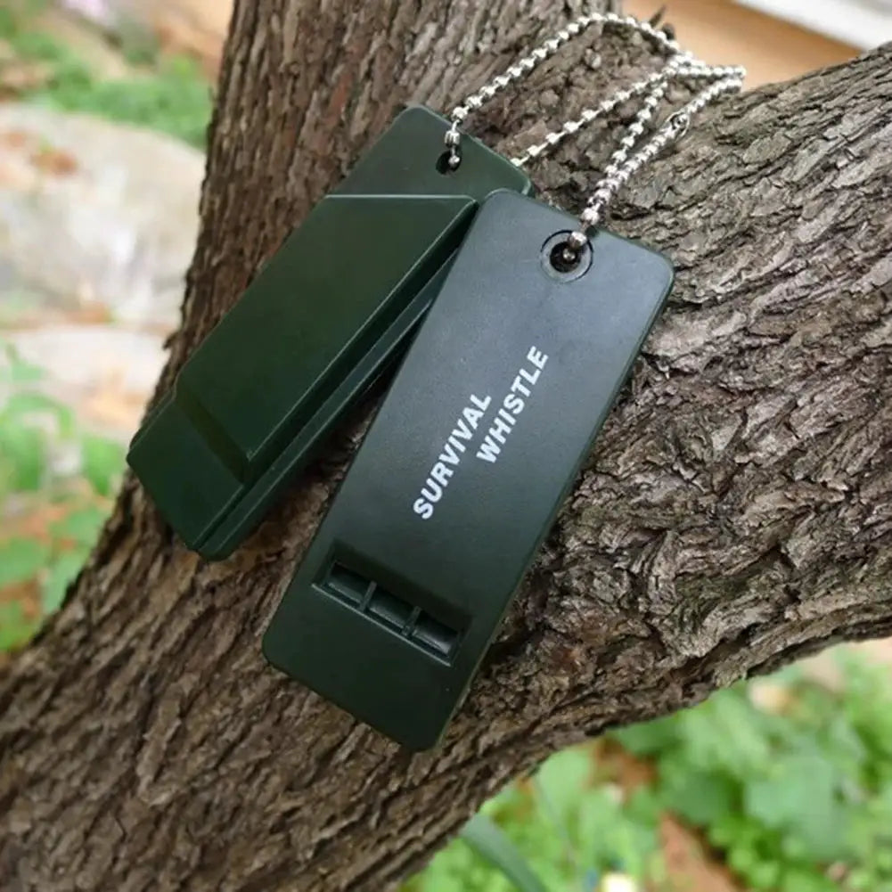 Three Frequency High Decibel Survival Whistle For Outdoor Hiking Camping Hunting Emergency Signaling Tool