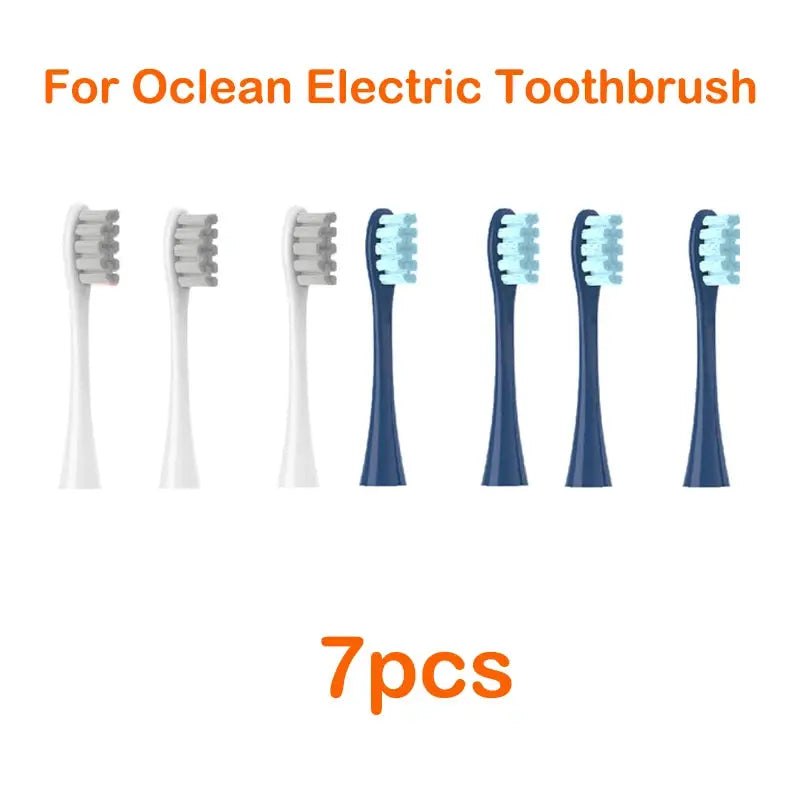 Oclean Flow Replacement Brush Heads Soft DuPont Tynex Bristles 7 Pack for Sonic Toothbrushes Gentle Plaque Removal