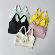PulseAthletica All In One Sports Bra Collection High Impact Support For Running Yoga And Fitness