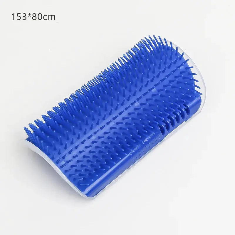 Cat massage brush by Simples Market, blue silicone pet grooming tool for hair removal