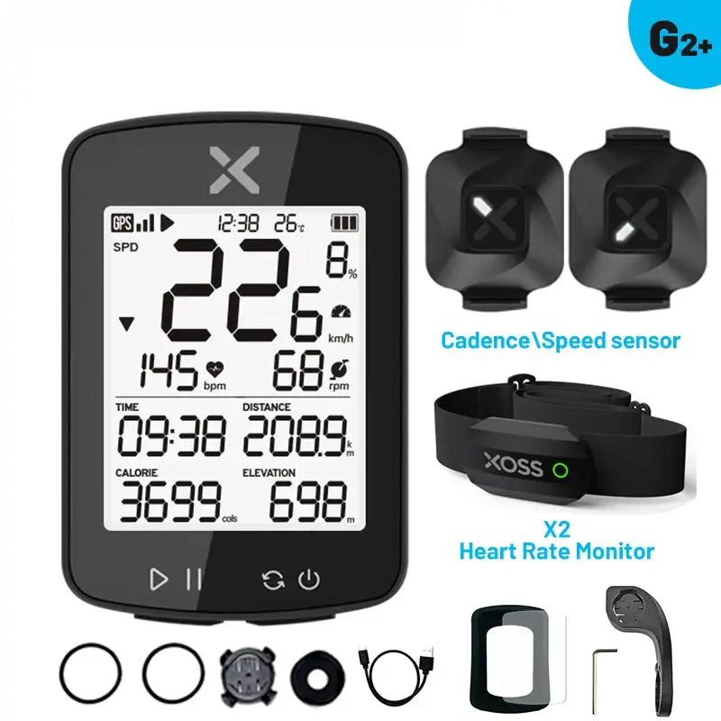 XOSS G2 Plus Wireless GPS Bike Computer For Road And MTB Waterproof Cadence ANT Plus