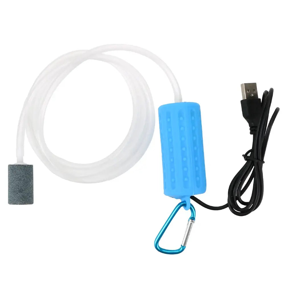 Mini USB Aquatic Air Pump For Fish Tanks And Terrariums Quiet Energy Saving Portable Oxygenation Device