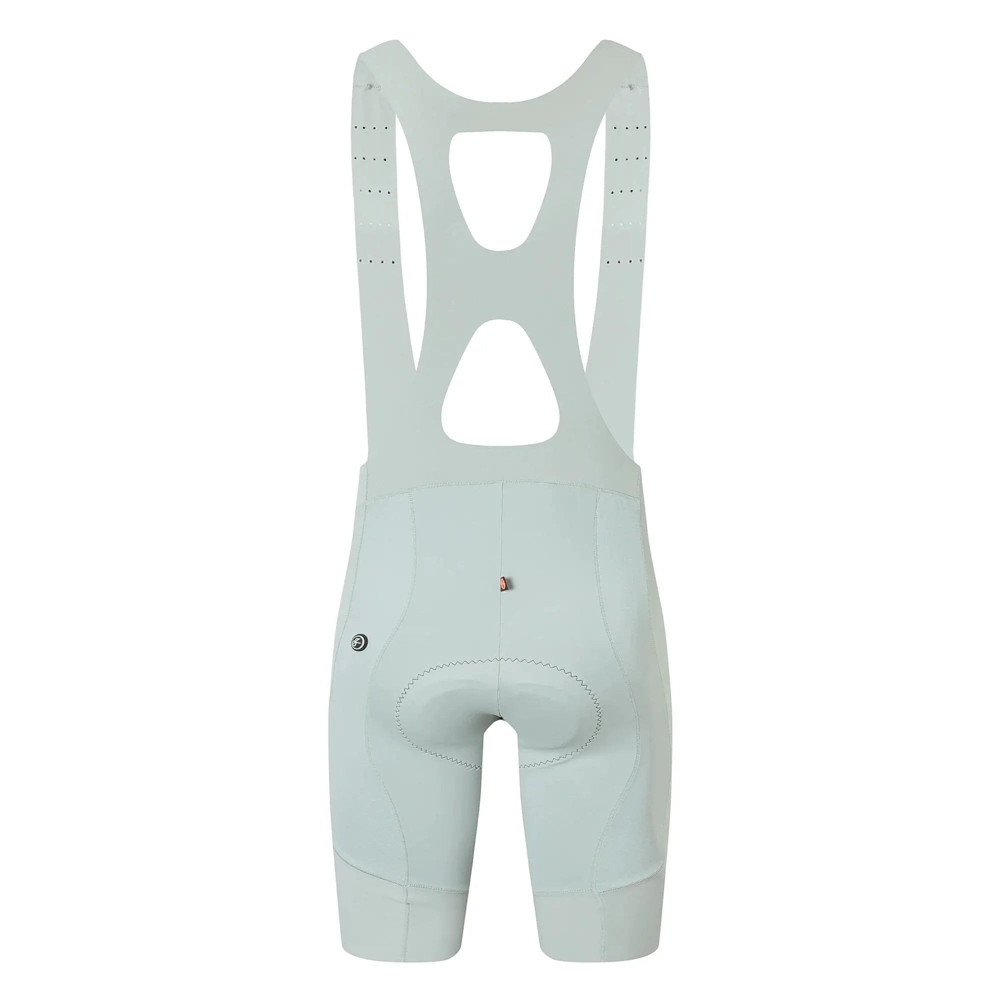 YKYWBIKE men's cycling bib shorts in light gray with hollow back, wide straps and 3D padding