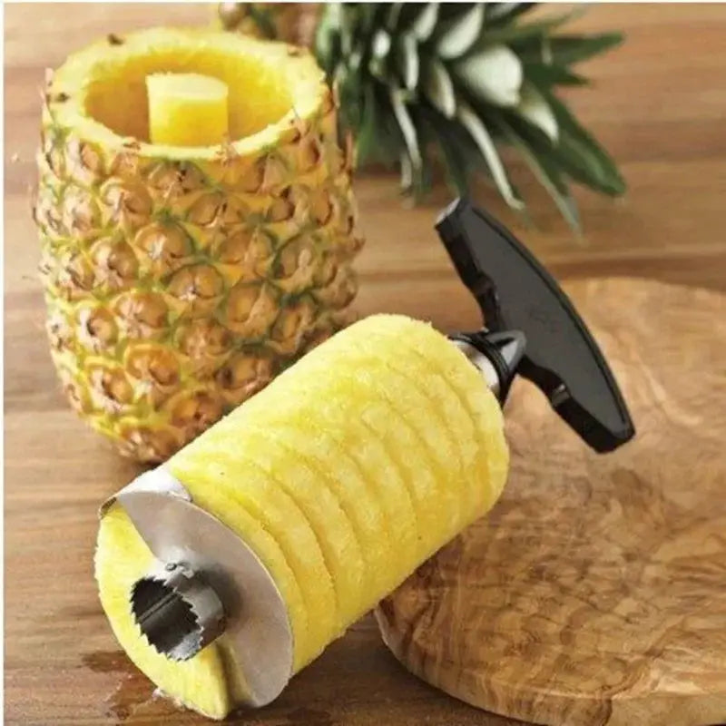 Stainless Steel Pineapple Slicer Peeler Cutter Parer Knife Kitchen Tool for Fresh Fruit Prep