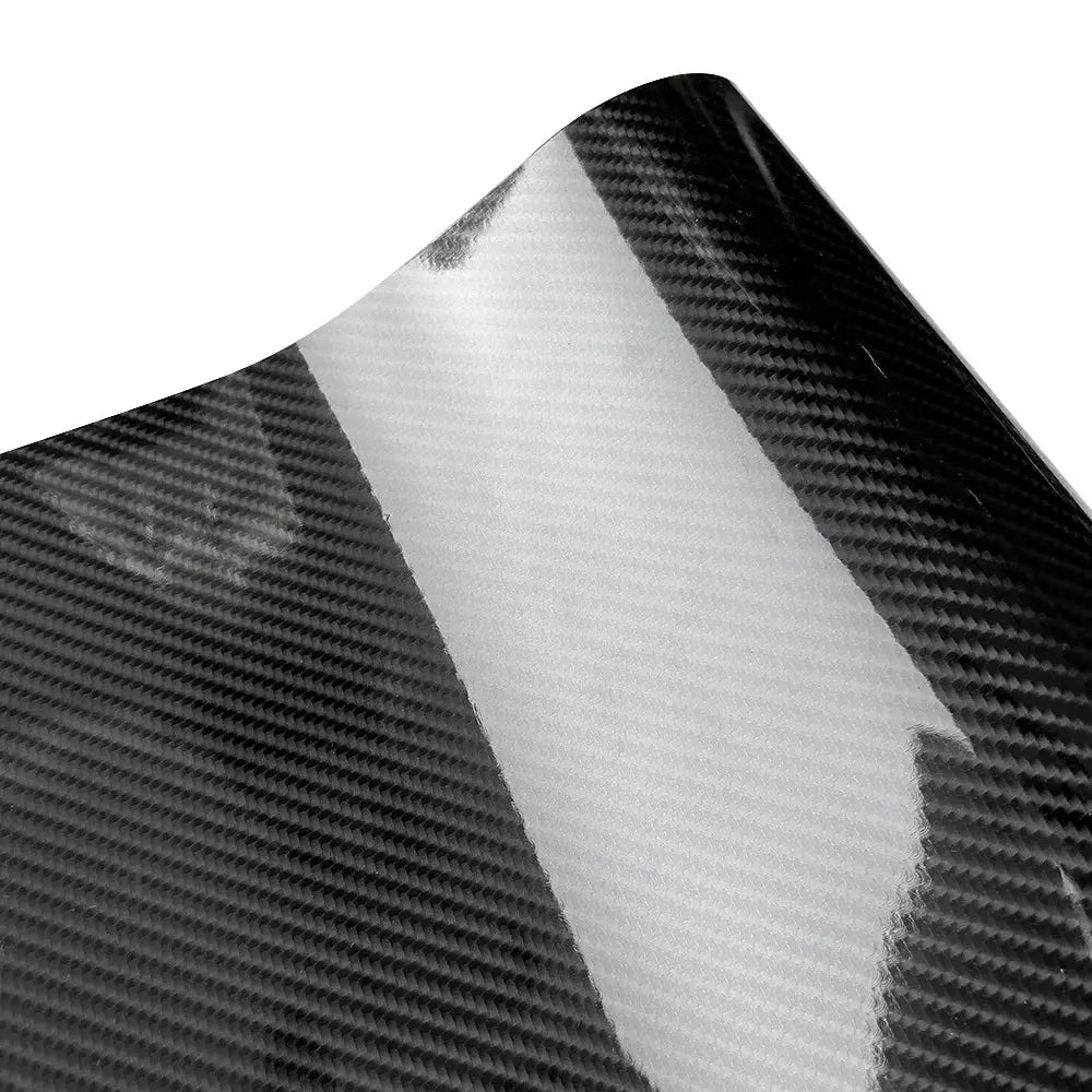 9D carbon fiber vinyl wrap sheet, Simples Market, glossy black, self-adhesive auto decal