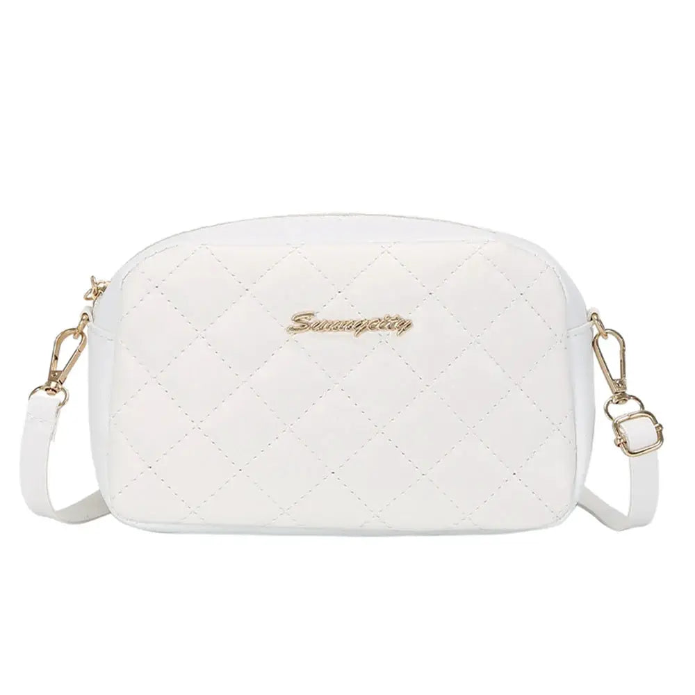 Lingge Tassel Small Crossbody Messenger Bag With Camera Compartment For Women Elegant Compact Everyday Bag