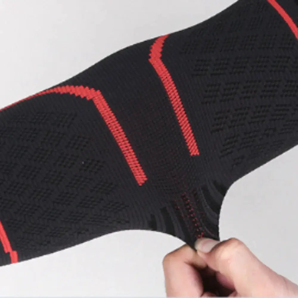 Elbow Support Brace Elastic Arm Sleeve For Sports Sweat Absorption Breathable Knit Universal Fit For Basketball Running