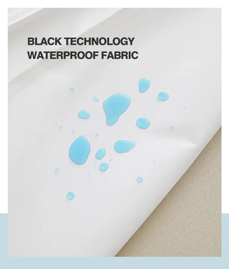 Waterproof mattress protector with zipper by Simples Market; soft, breathable, antibacterial anti-mite, queen/king size.