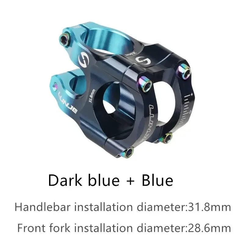 CNC Mountain Bicycle Stem 31.8mm Short Power Riser For MTB And Road Bikes High Strength