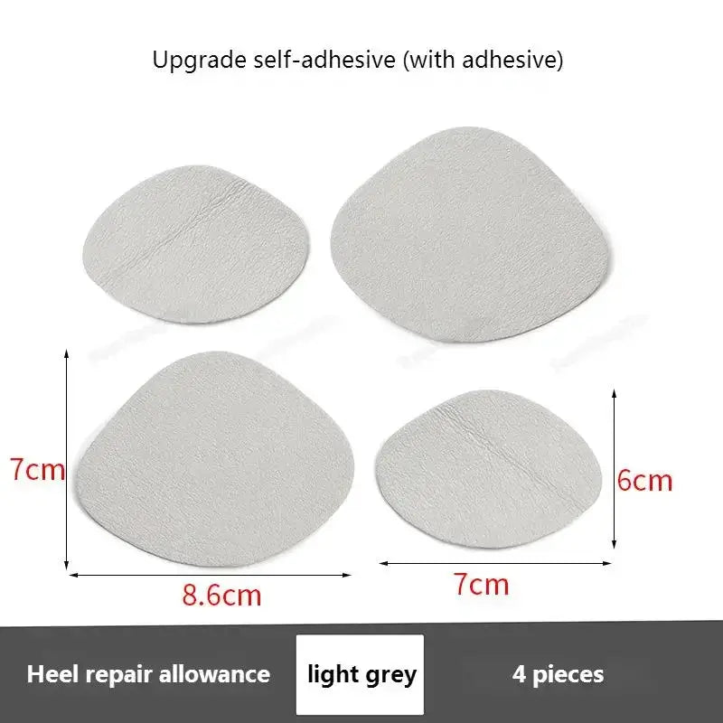 Simples Market heel repair patches for sneakers, light gray, self-adhesive, 4 pieces