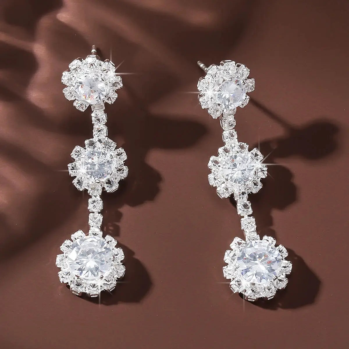Two Piece Womens Fashion Trend DIY Pearl Petal Ball Drop Earrings Zinc Alloy Party Banquet Travel Holiday Gifts