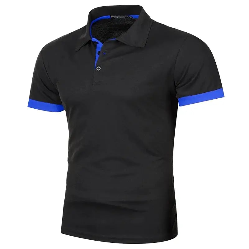 New Mens Short Sleeve Polo Shirt Solid Color Lightweight Lapel Tee For Summer Streetwear And Jogging