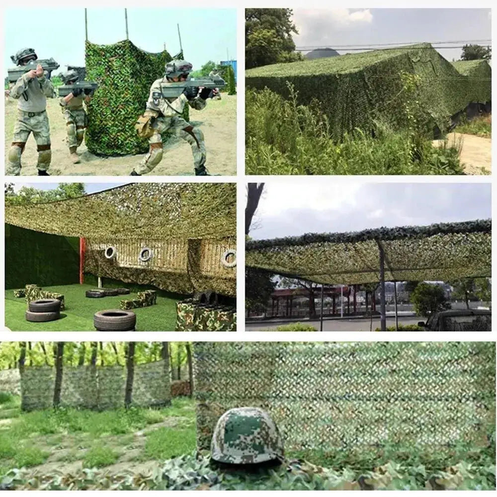 Camouflage Netting For Outdoor Camping Sunshade Mesh Camo Net For Hunting Shooting Military Car Covers And Sun Shelter