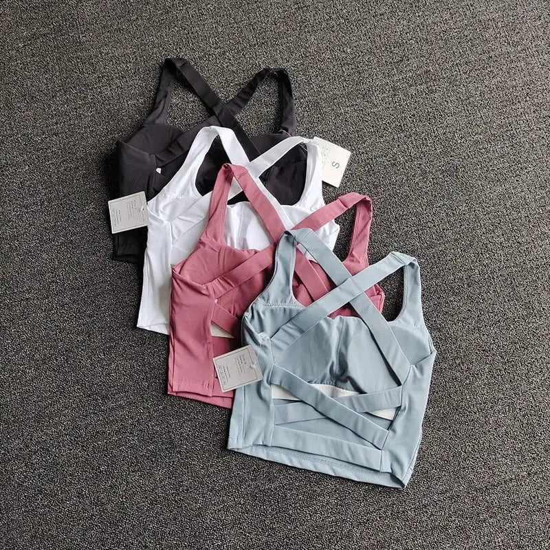 FlexFit Women Push Up Sports Bra Top for Yoga Running and Fitness Breathable Seamless Support