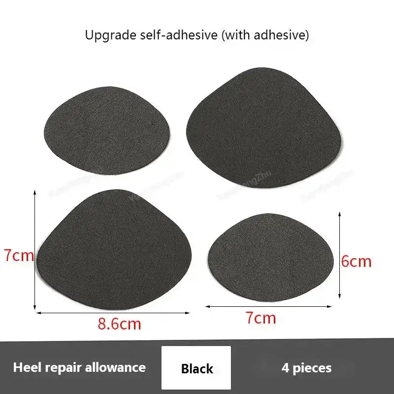 Simples Market black heel repair patches, 4 self-adhesive sneaker patches for heel protection