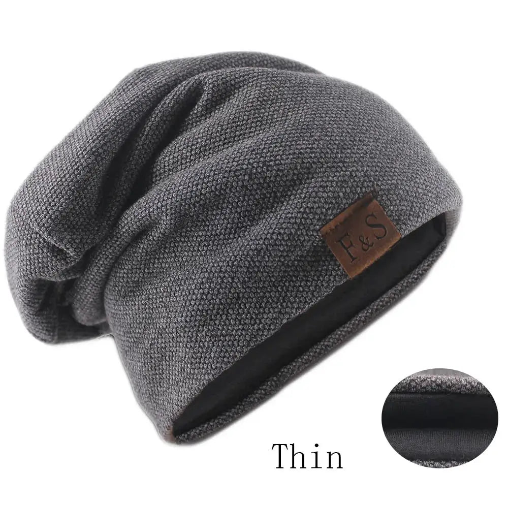 Unisex Fashion Bonnet Hat Knitted Solid Color Beanie For Men And Women Autumn And Spring Soft Hip Hop Turban Style