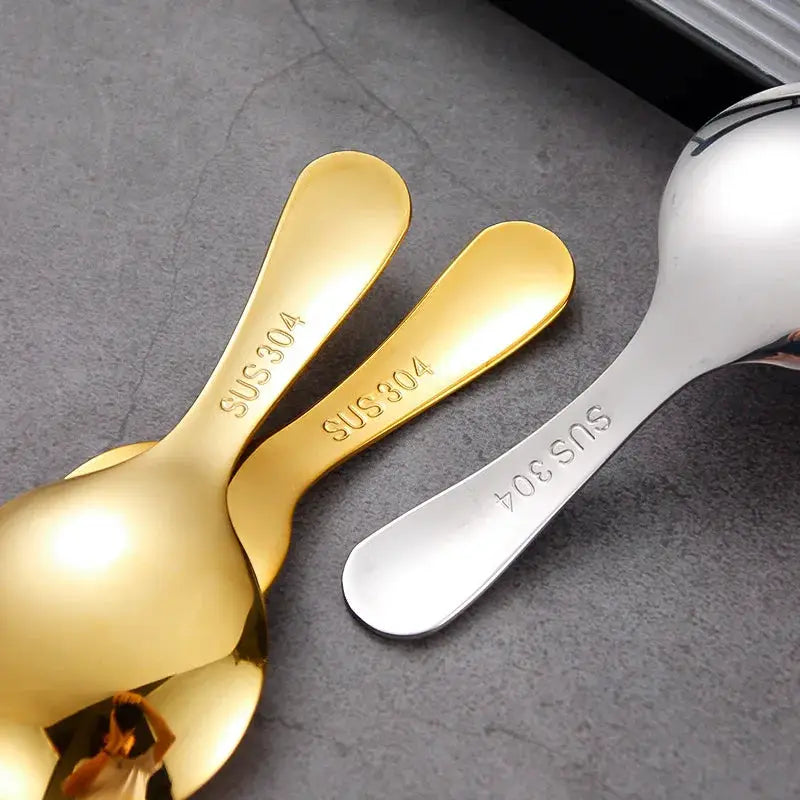 Outdoor Travel 304 Stainless Steel Portable Tableware Set Spoon And Fork For Kids Dessertware