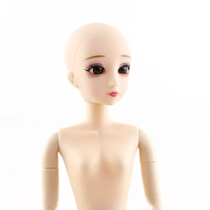 30cm Fashion Doll 1 By 6 BJD with 3D Eyes Long Wig Makeup Princess Baby Doll for Girls DIY Toy